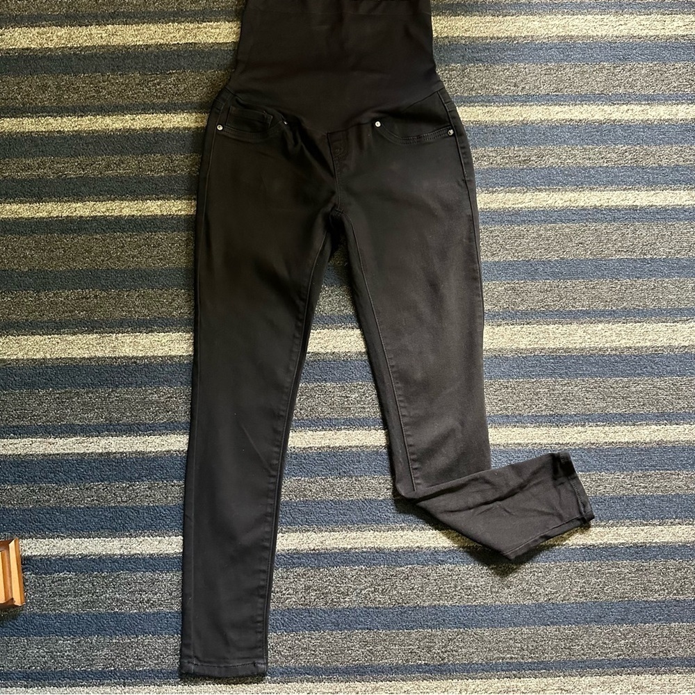 Sand Piper Maternity‎ Black Skinny Jeans Size Medium